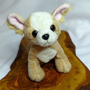 Ganz Webkinz Chihuahua Puppy Stuffed Animal Plush Toy NO CODE. Approximately 7"L